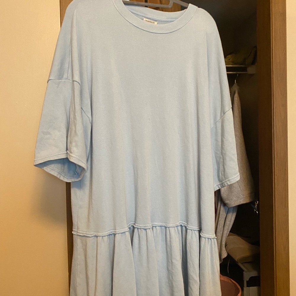 American Eagle shift dress, size XL, light blue